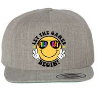 Let The Games Begin Field Day Smile Face Wool Snapback Cap
