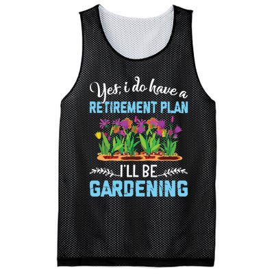 Love To Garden Retirement Plan Gardening Gardener Gift Mesh Reversible Basketball Jersey Tank