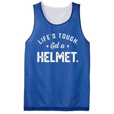 LifeS Tough Get A Helmet Funny Mesh Reversible Basketball Jersey Tank