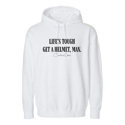 LifeS Tough Get A Helmet Man Garment-Dyed Fleece Hoodie