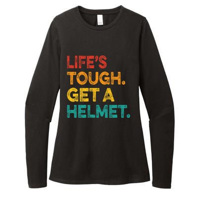 LifeS Tough Get A Helmet Man Funny Vintage Womens CVC Long Sleeve Shirt