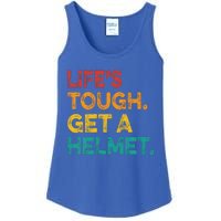 LifeS Tough Get A Helmet Man Funny Vintage Ladies Essential Tank