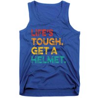 LifeS Tough Get A Helmet Man Funny Vintage Tank Top