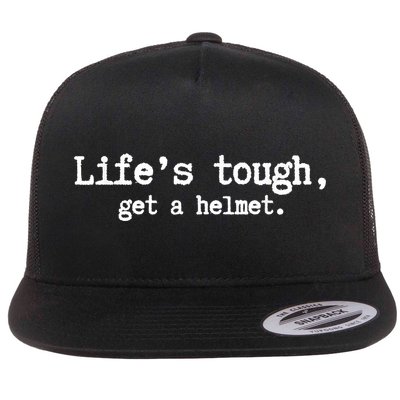 LifeS Tough Get A Helmet Funny Vintage Flatbill Hat