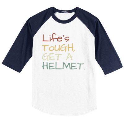 Lifes Tough Get A Helmet Man Conservative Gift Life’S Tough Get A Helmet Man Baseball Sleeve Shirt