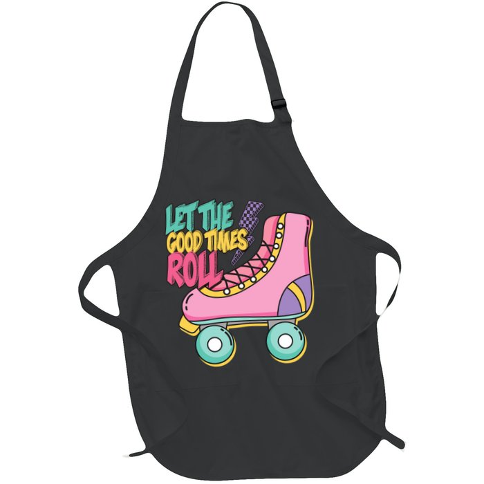 Let The Good Times Roll 80s Retro Roller Skate Apron