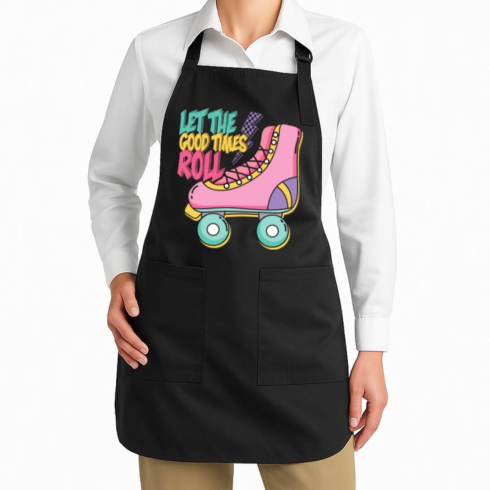 Let The Good Times Roll 80s Retro Roller Skate Apron