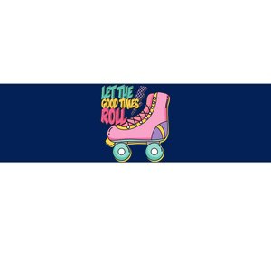 Let The Good Times Roll 80s Retro Roller Skate Bumper Sticker