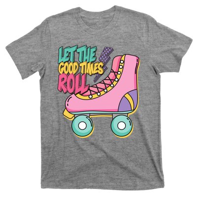 Let The Good Times Roll 80s Retro Roller Skate T-Shirt