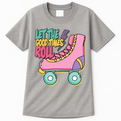 Let The Good Times Roll 80s Retro Roller Skate Tall T-Shirt