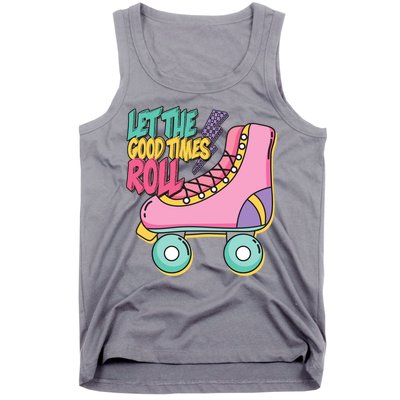 Let The Good Times Roll 80s Retro Roller Skate Tank Top