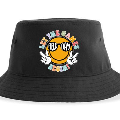 Let The Games Begin Field Day Smile Face Sustainable Bucket Hat