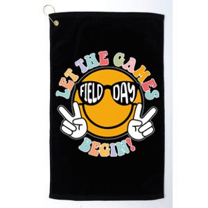 Let The Games Begin Field Day Smile Face Platinum Collection Golf Towel