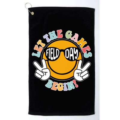 Let The Games Begin Field Day Smile Face Platinum Collection Golf Towel