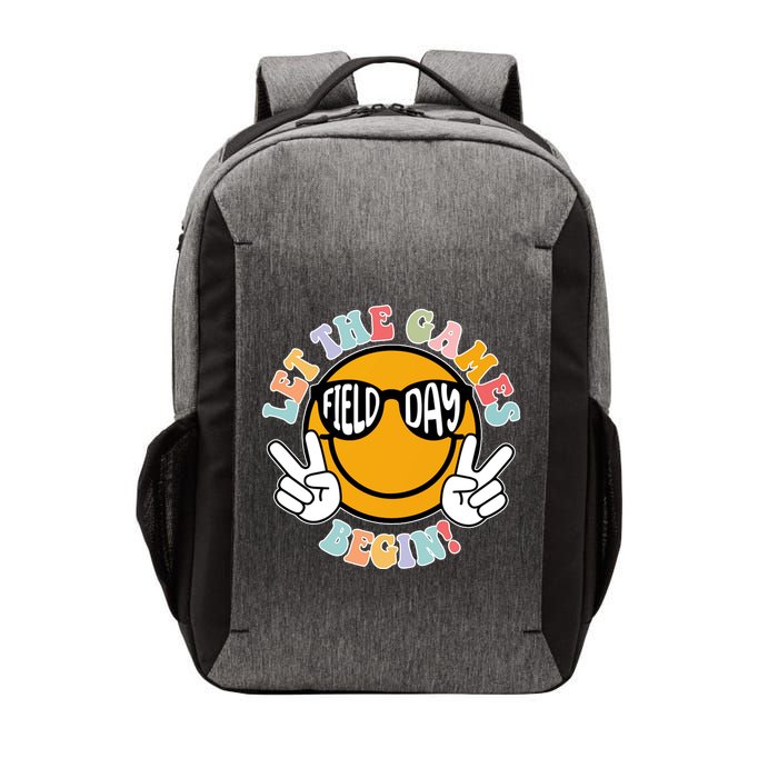 Let The Games Begin Field Day Smile Face Vector Backpack