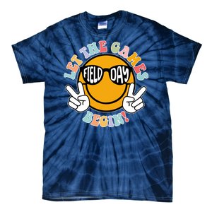 Let The Games Begin Field Day Smile Face Tie-Dye T-Shirt