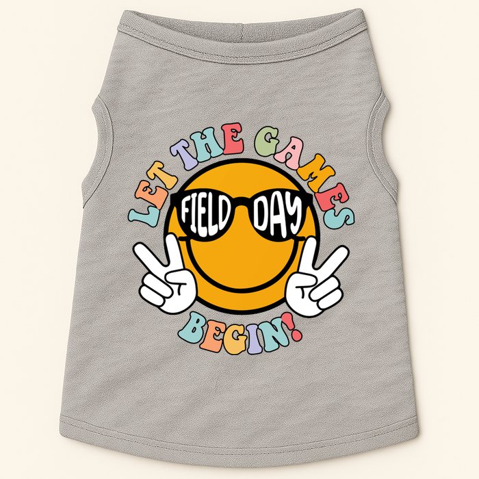Let The Games Begin Field Day Smile Face Doggie Tank