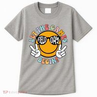 Let The Games Begin Field Day Smile Face Tall T-Shirt