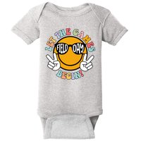 Let The Games Begin Field Day Smile Face Baby Bodysuit