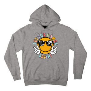 Let The Games Begin Field Day Smile Face Tall Hoodie