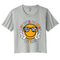 Let The Games Begin Field Day Smile Face Crop Top