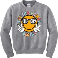 Let The Games Begin Field Day Smile Face Kids Sweatshirt