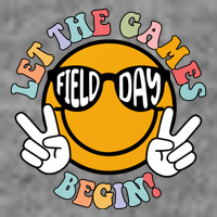 Let The Games Begin Field Day Smile Face Short Acrylic Beanie
