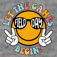Let The Games Begin Field Day Smile Face Wool Snapback Cap