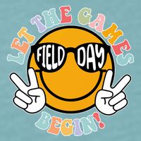 Let The Games Begin Field Day Smile Face Sueded Cloud Jersey T-Shirt