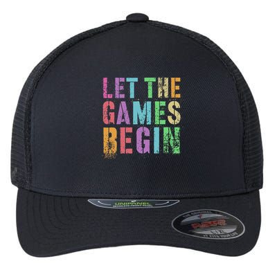 Let The Games Begin School Field Day Legend I'm Just Here Flexfit Unipanel Trucker Cap
