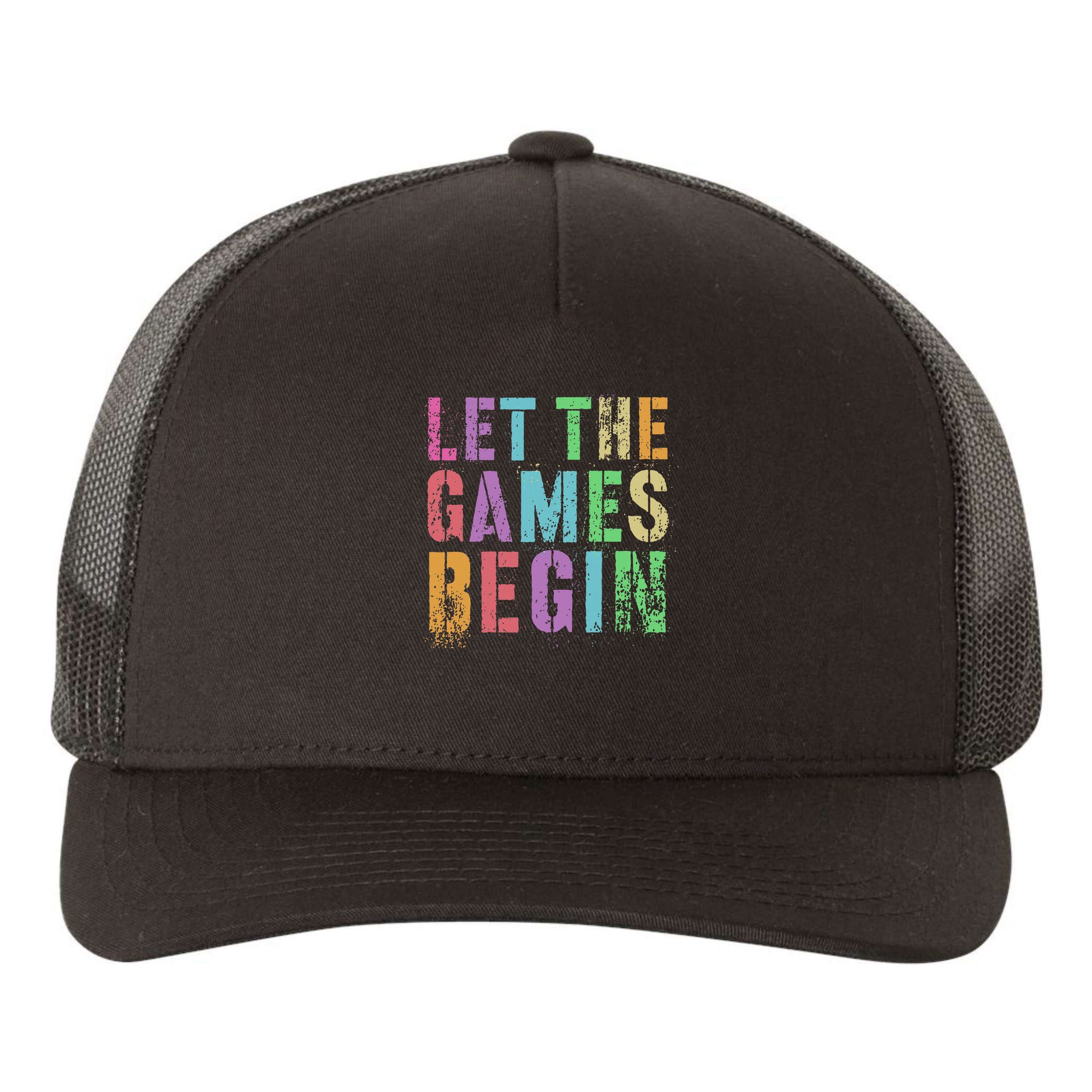 Let The Games Begin School Field Day Legend I'm Just Here Yupoong Adult 5-Panel Trucker Hat