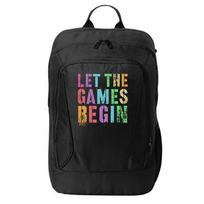 Let The Games Begin School Field Day Legend I'm Just Here City Backpack
