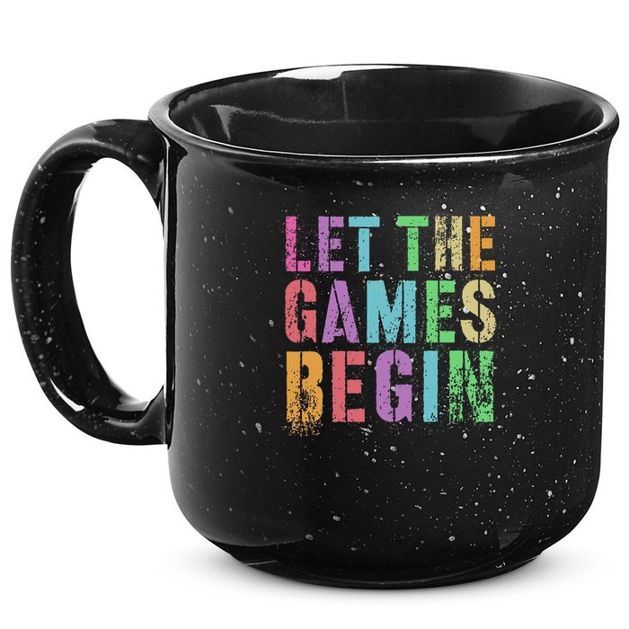 Let The Games Begin School Field Day Legend I'm Just Here 15oz Campfire Ceramic Mug