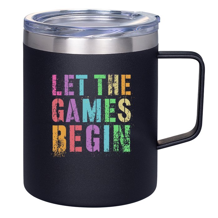 Let The Games Begin School Field Day Legend I'm Just Here 12oz Stainless Steel Coffee Mug