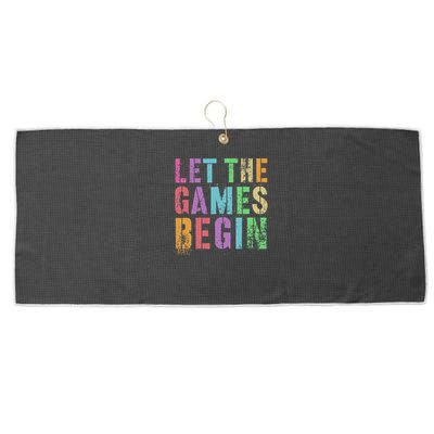 Let The Games Begin School Field Day Legend I'm Just Here Large Microfiber Waffle Golf Towel
