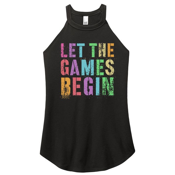 Let The Games Begin School Field Day Legend I'm Just Here Women's Perfect Tri Rocker Tank