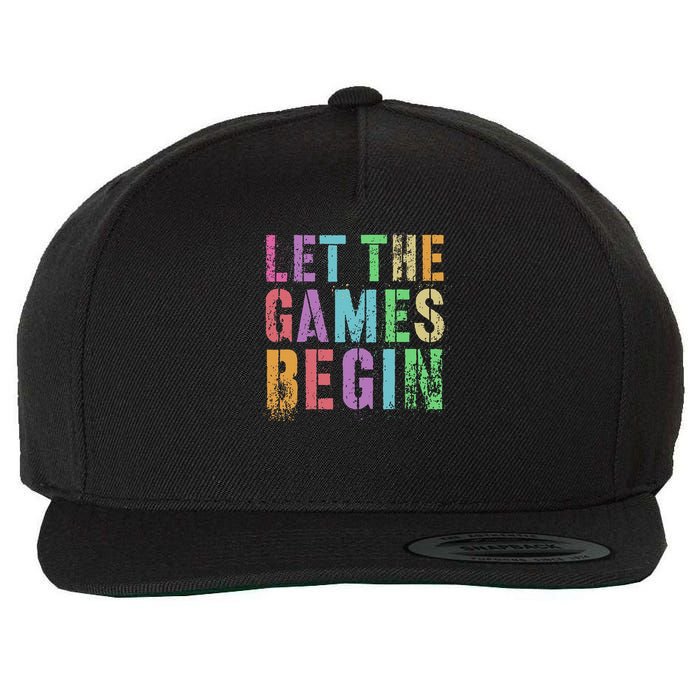Let The Games Begin School Field Day Legend I'm Just Here Wool Snapback Cap