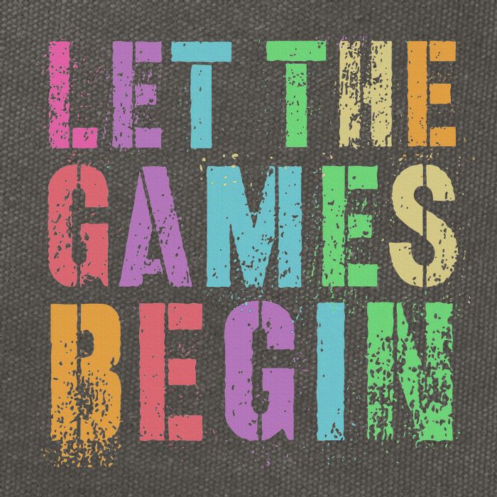 Let The Games Begin School Field Day Legend I'm Just Here Cotton Canvas Backpack