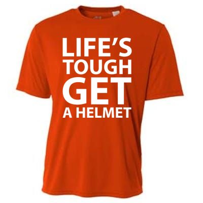 LifeS Tough Get A Helmet Man Funny Vintage Cooling Performance Crew T-Shirt