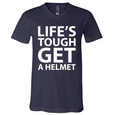 LifeS Tough Get A Helmet Man Funny Vintage V-Neck T-Shirt