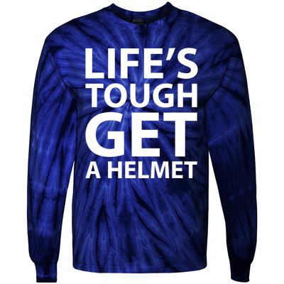 LifeS Tough Get A Helmet Man Funny Vintage Tie-Dye Long Sleeve Shirt