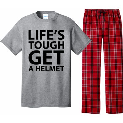 LifeS Tough Get A Helmet Man Funny Vintage Pajama Set