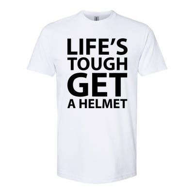 LifeS Tough Get A Helmet Man Funny Vintage Softstyle CVC T-Shirt