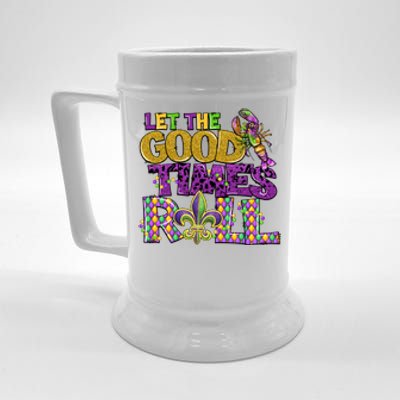 Let The Good Times Roll Mardi Gras Fat Tuesday Gift Fleur De Lis Beer Stein