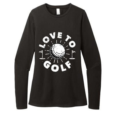 Love to Golf Womens CVC Long Sleeve Shirt