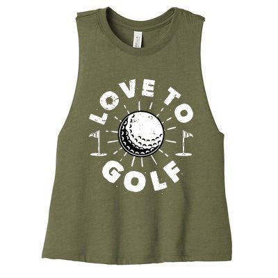 Love to Golf Women's Racerback Cropped Tank