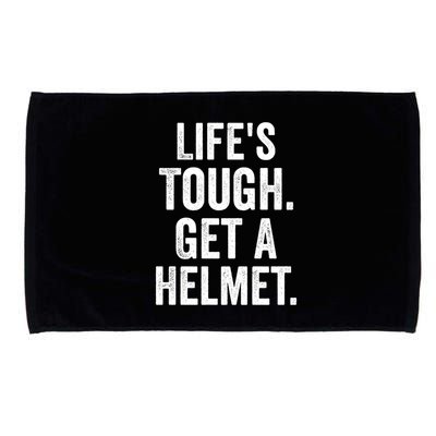 LifeS Tough Get A Helmet Man Funny Vintage Microfiber Hand Towel