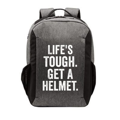 LifeS Tough Get A Helmet Man Funny Vintage Vector Backpack