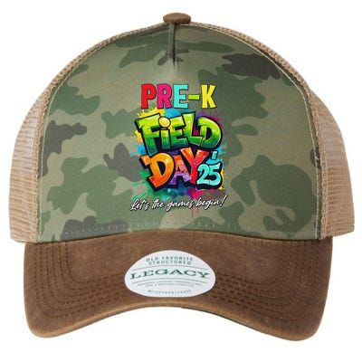 Let The Games Begin Pre K Field Day 2025 Teacher Legacy Tie Dye Trucker Hat