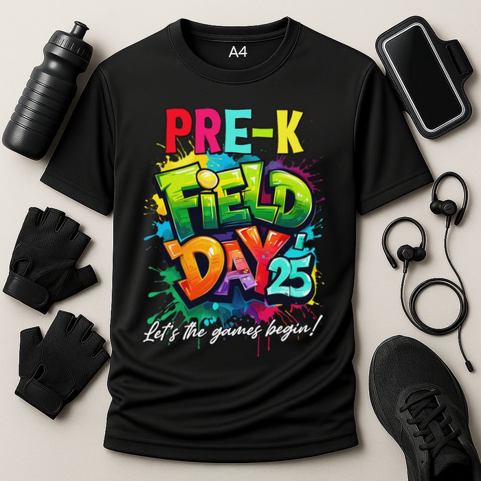 Let The Games Begin Pre K Field Day 2025 Teacher Performance Shirt